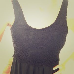 Black-Lace Maxi Dress!